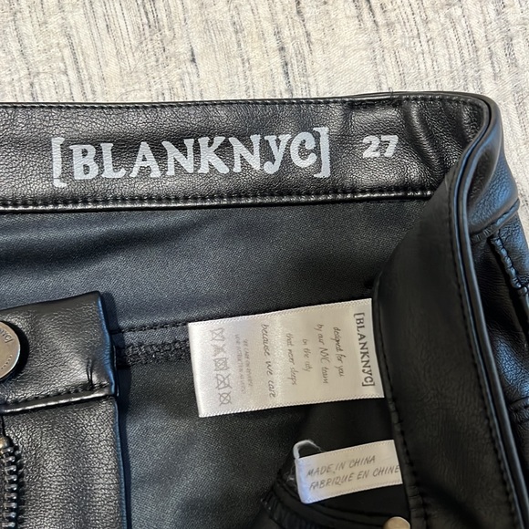 Black leather pants size 27 from blanknyc - Picture 2 of 3